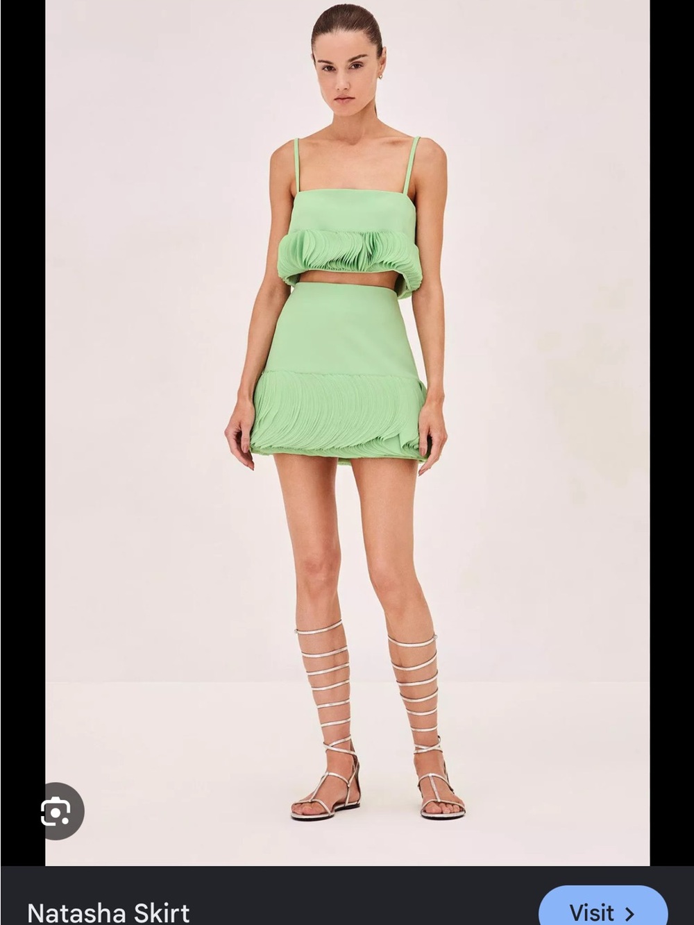 Alexis Pistachio Ruffle Set